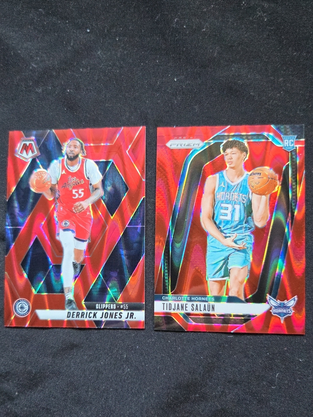 2 X 2025 Numbeted Basketball Cards- Derrick Jones & Tidjane Salaun